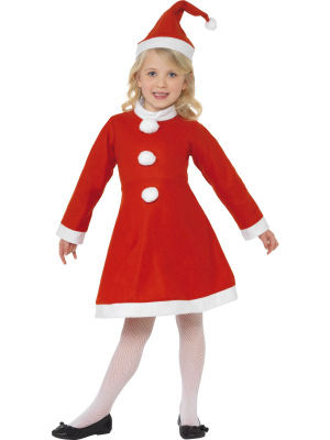 Value Girls Santa Dress S38385